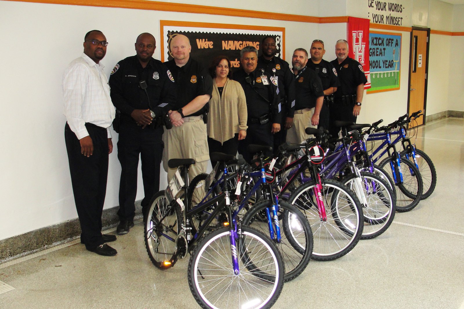 Port Police Officers Donate Bikes for Holiday Season